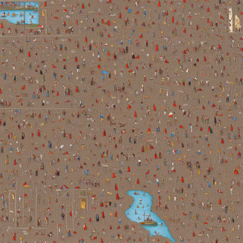 Crowd on the beach#1573
