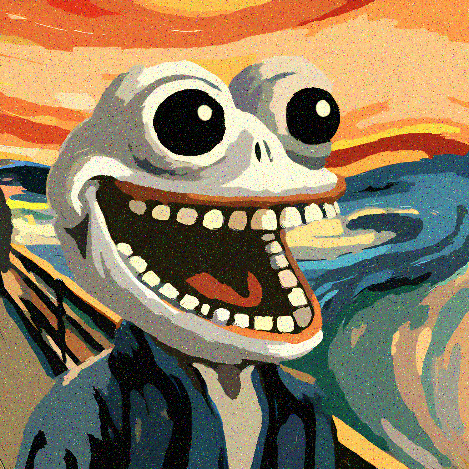 Skull Of Pepe Scream