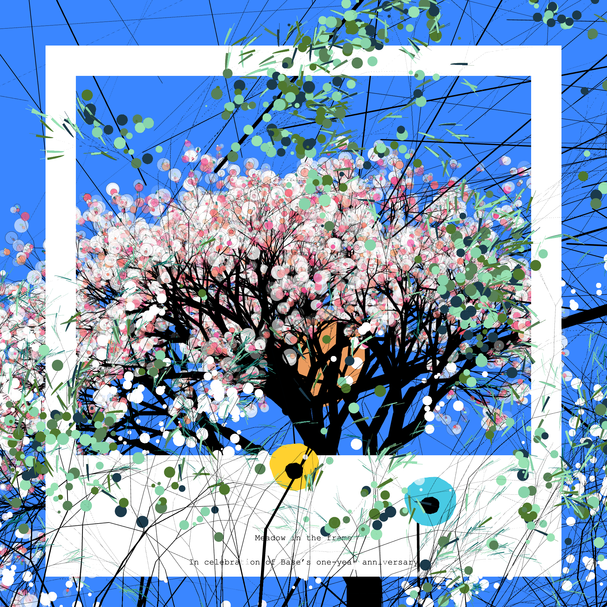 Meadow in the frame