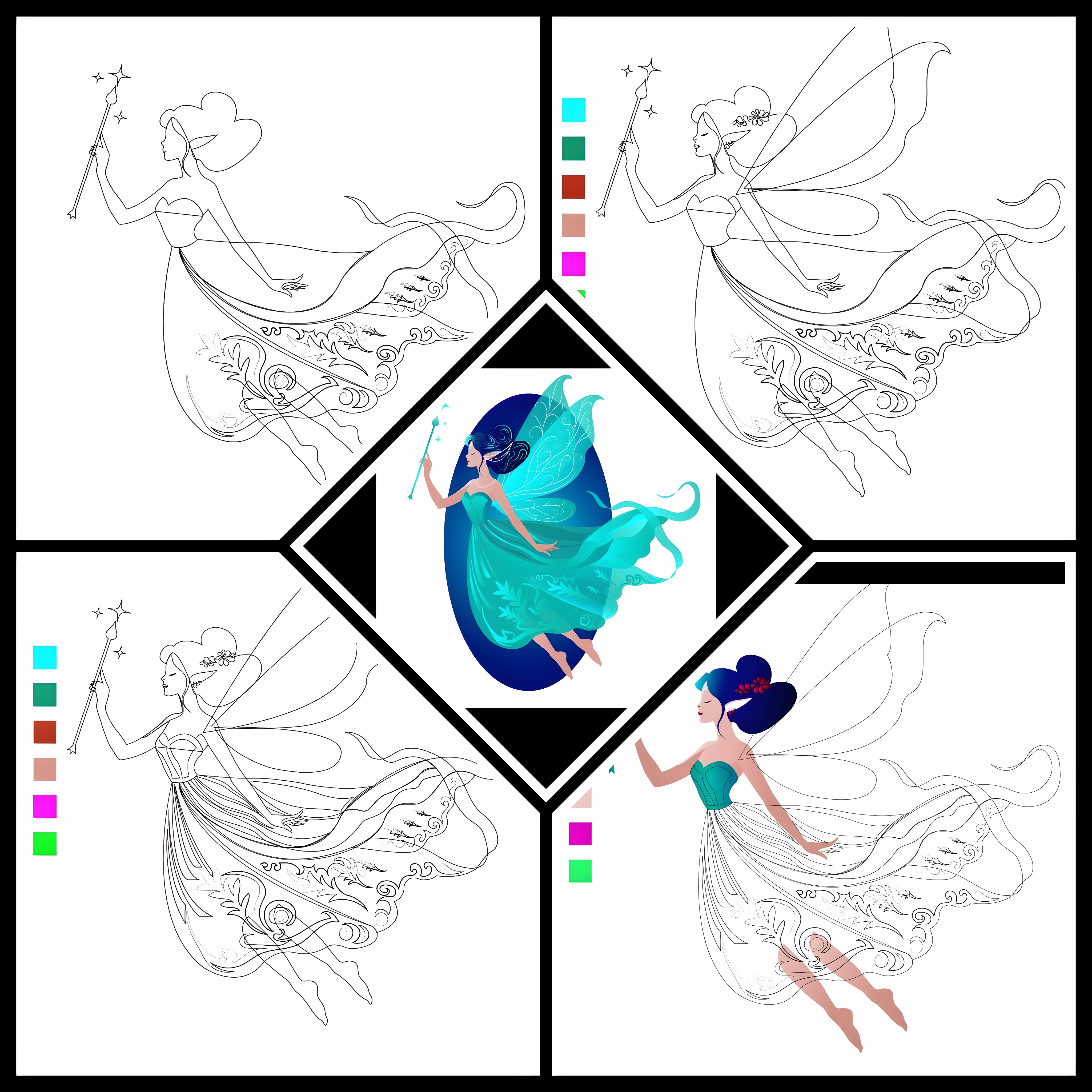 Blue Fairy 🩵 wip✨ Vector #13