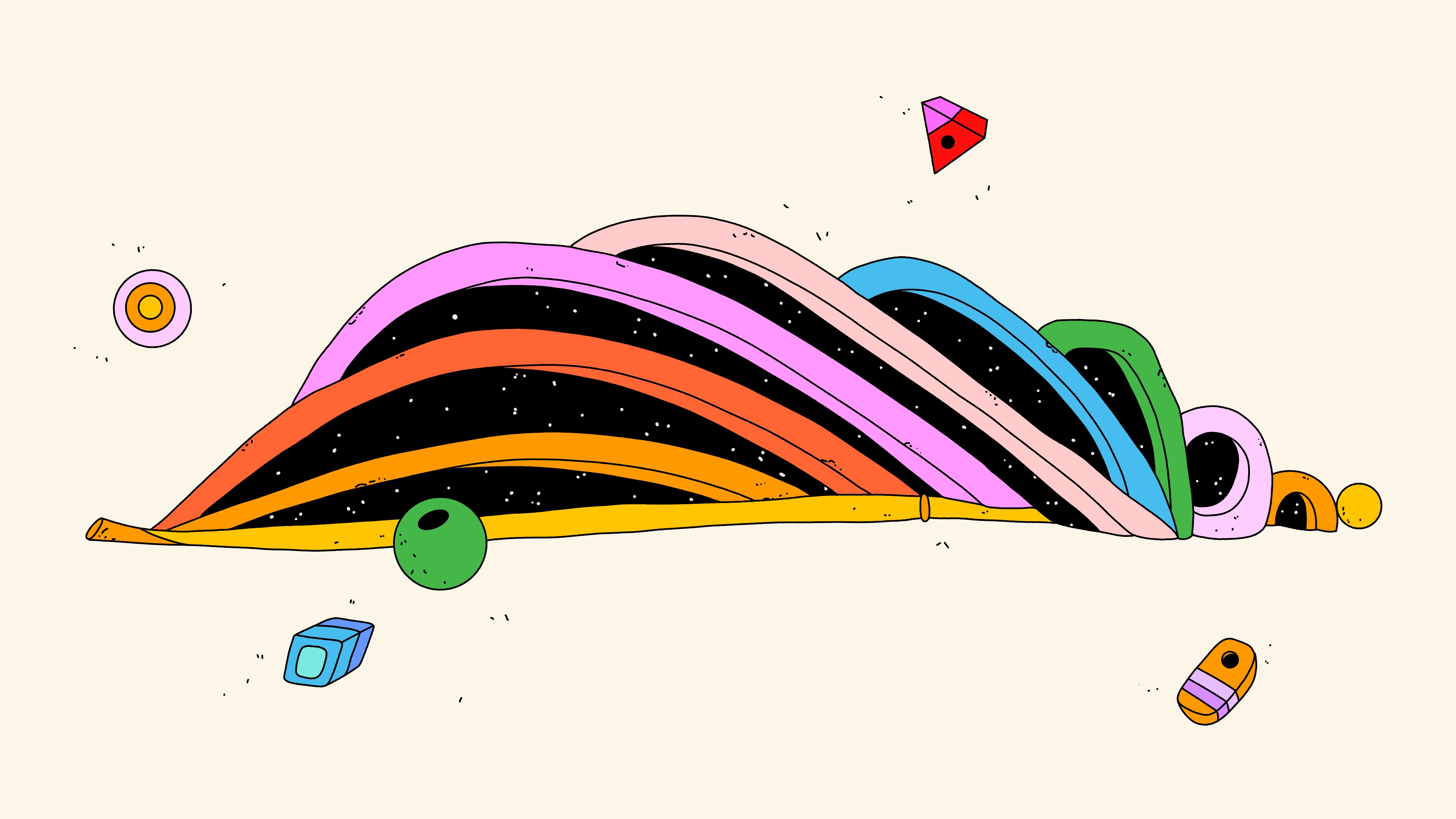 overlapping arches