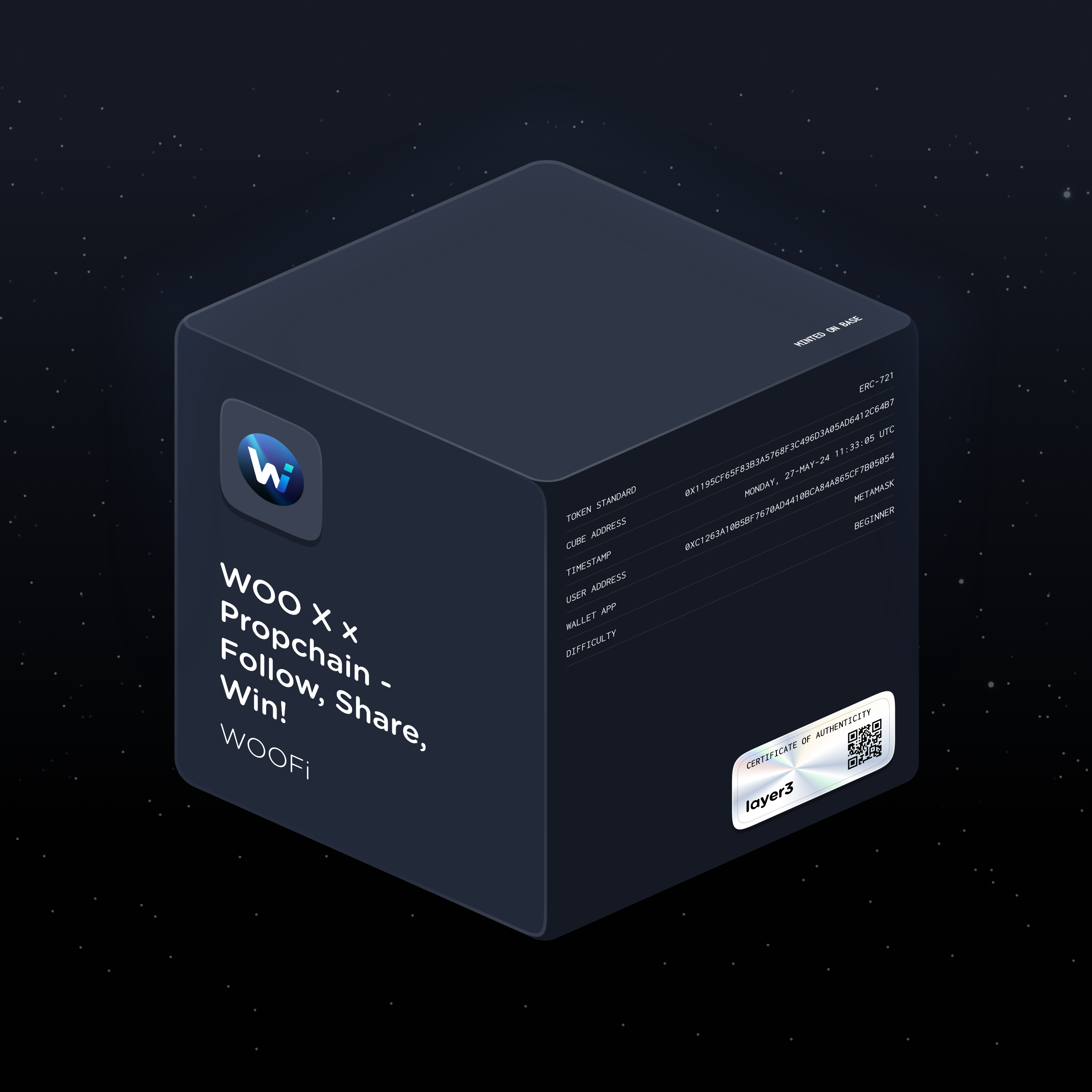 WOO X x Propchain - Follow, Share, Win!