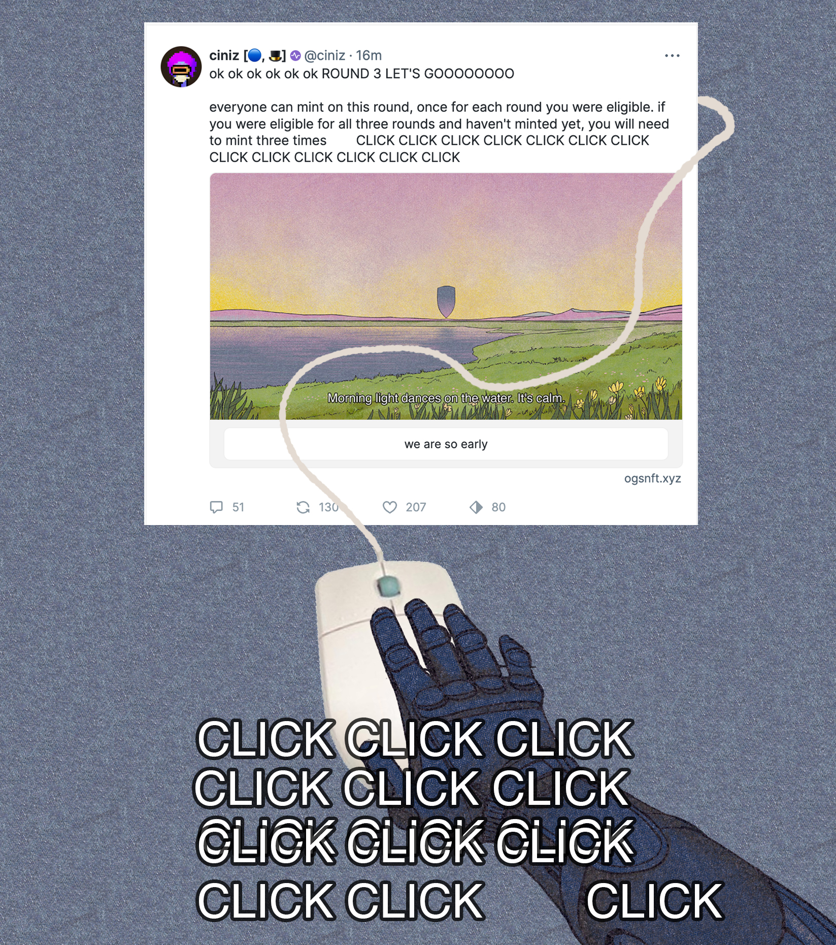 early ; CLICK CLICK CLICK CLICK CLICK CLICK CLICK 