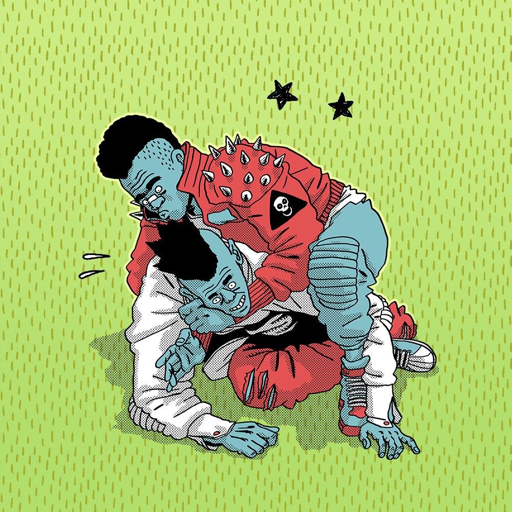 Budokan Crucifix Collar Choke #44
