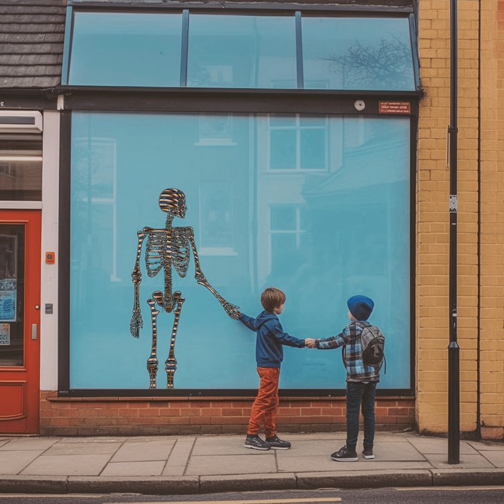 Kids enjoy skeletons