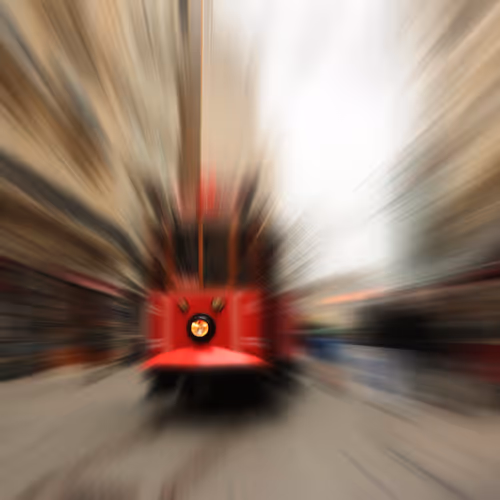 Nostalgic Red Tram of Istanbul