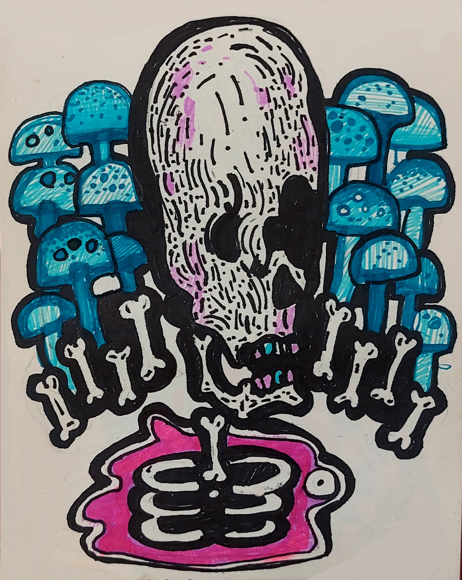 Skulls2 #3 By Mina Ghahremani Ghadar.