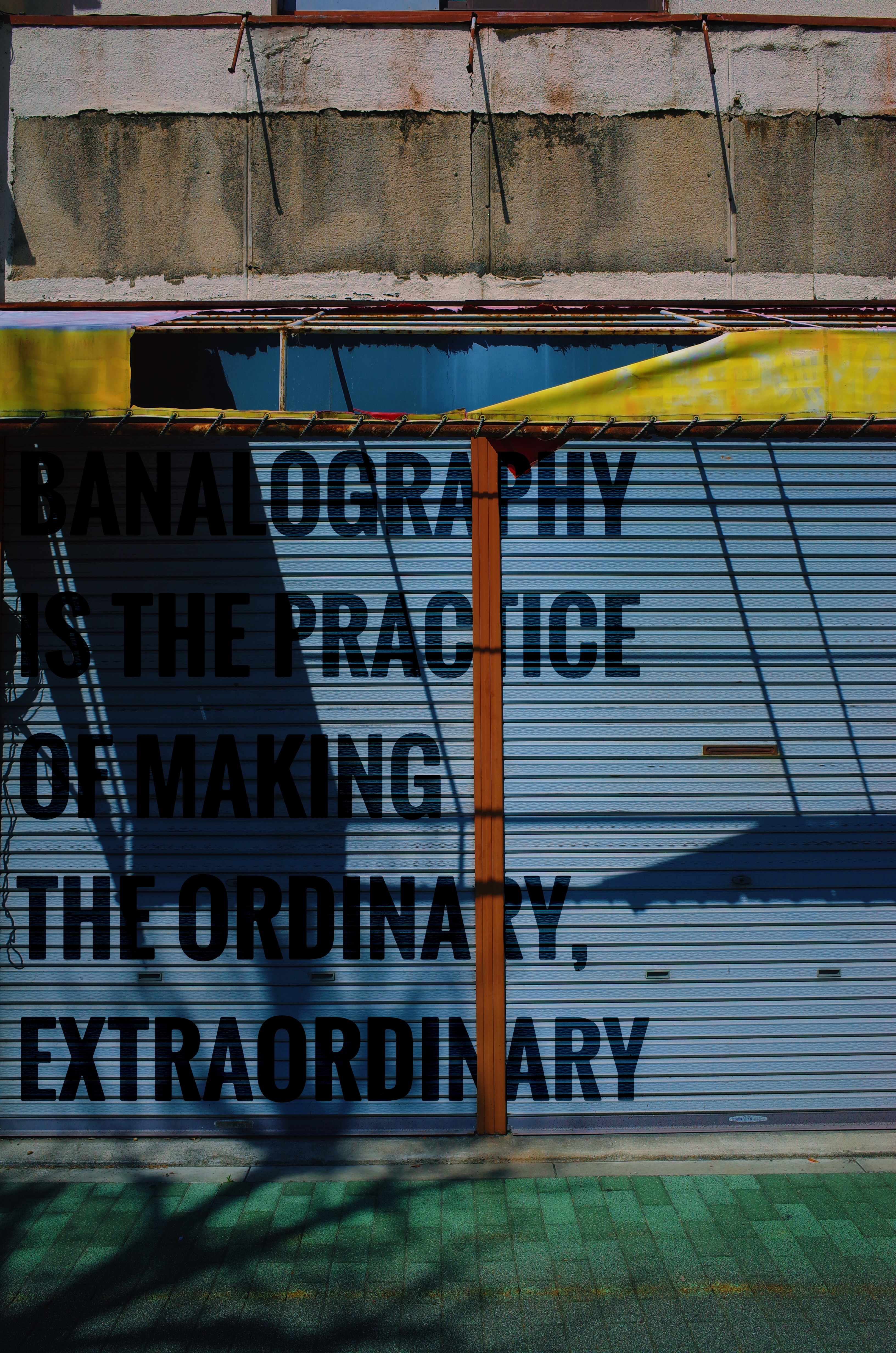 Banalography [poster]