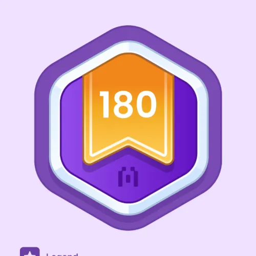 180 days streak badge #1240