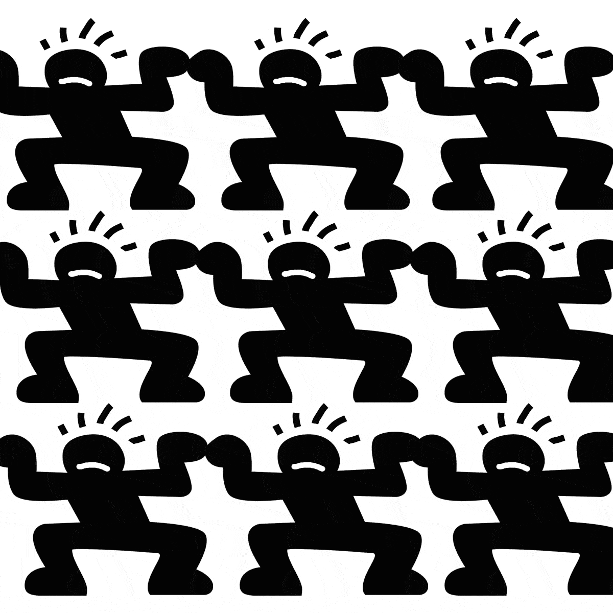 Keep the Eye On The Prize (After Haring)