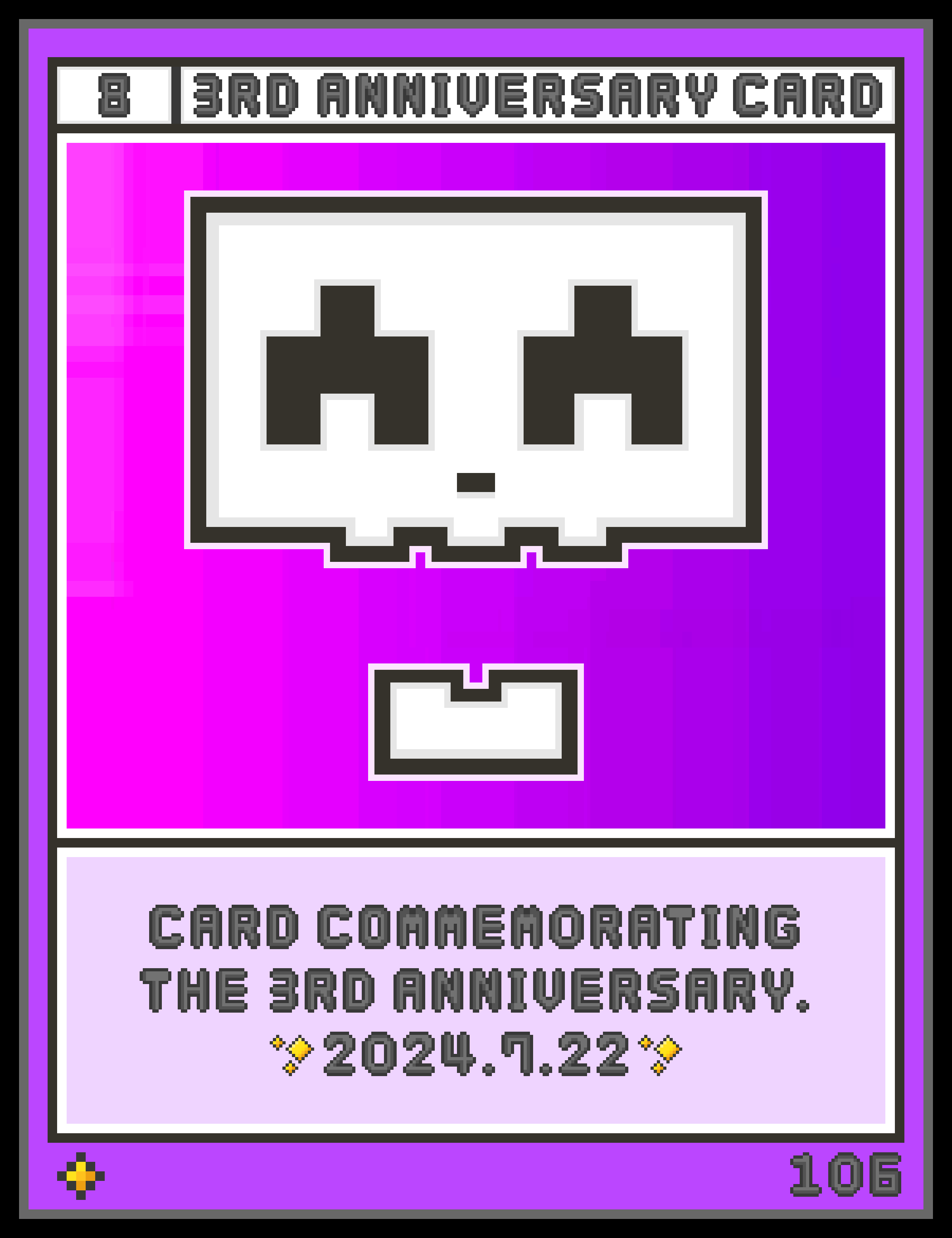 3rd Anniversary Card
