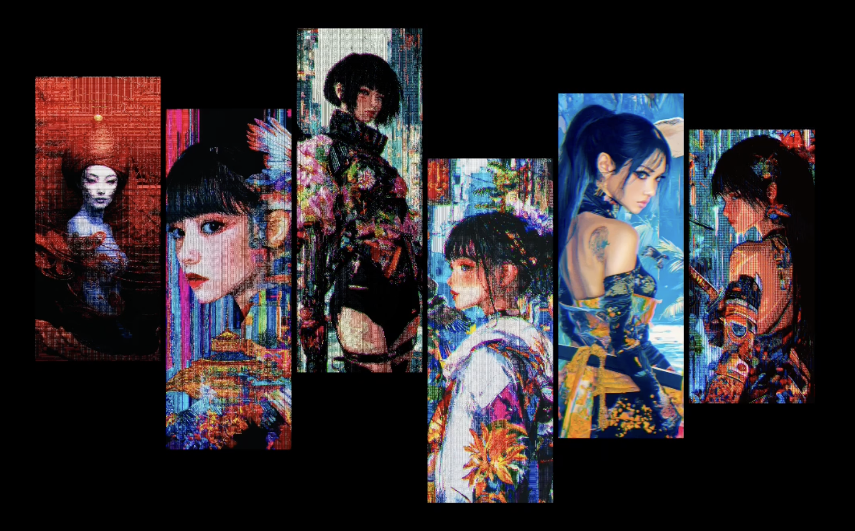 6 Glitchy Gals #513