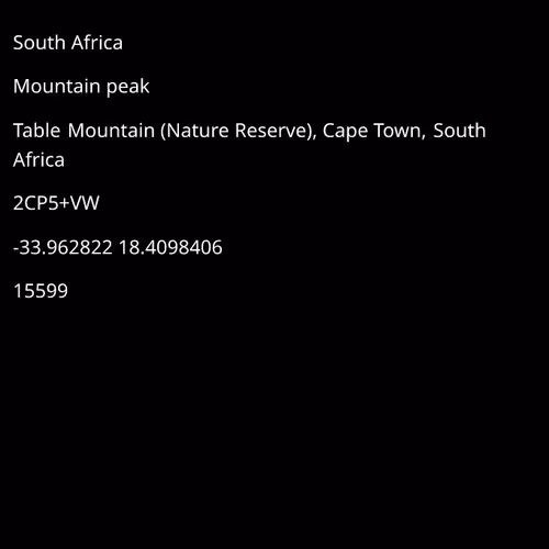 Fan of Table Mountain