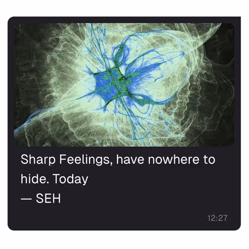 Sharp feelings
