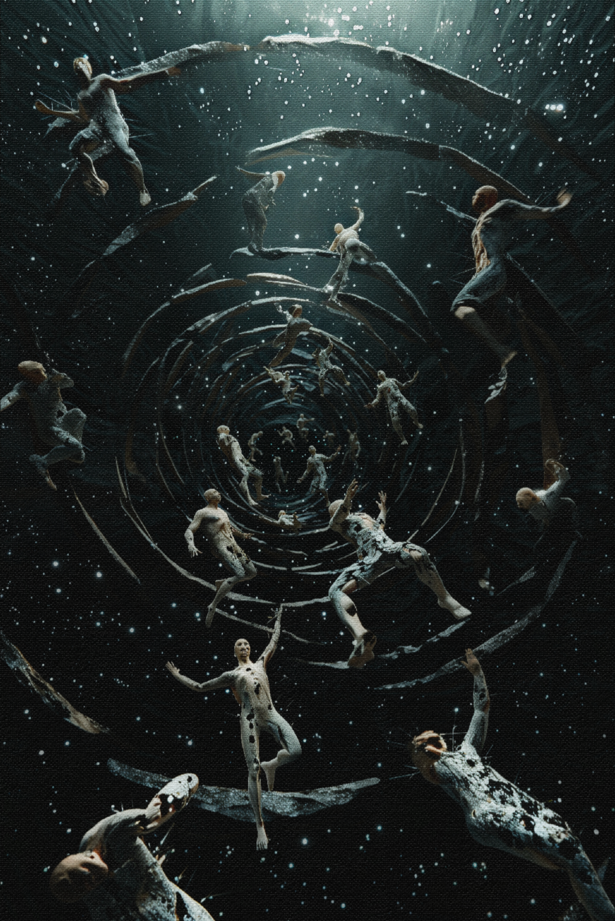We are echoes, falling through forever