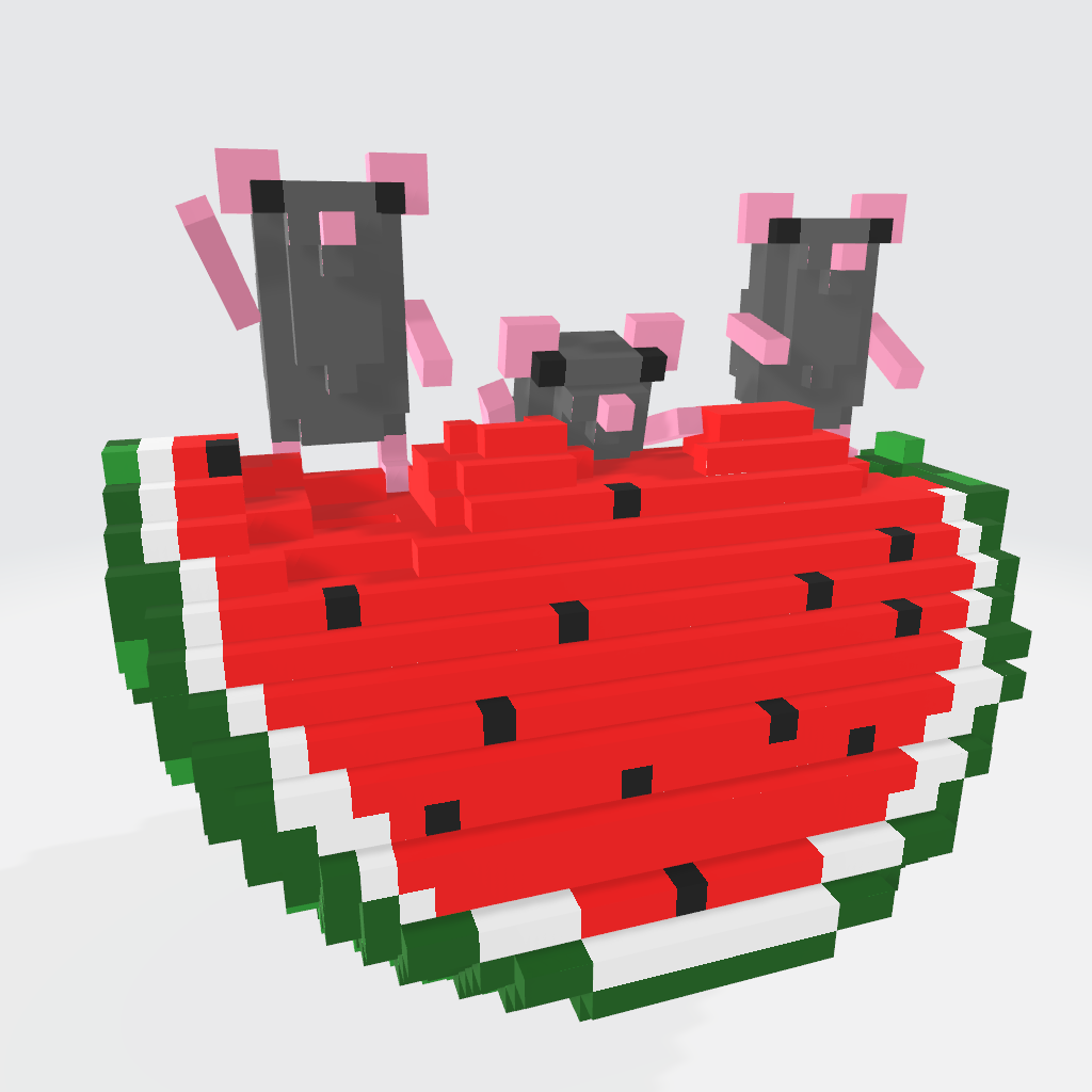 A fresh watermelon