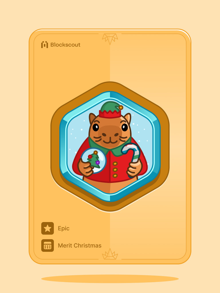 Merit Christmas Badge #2986