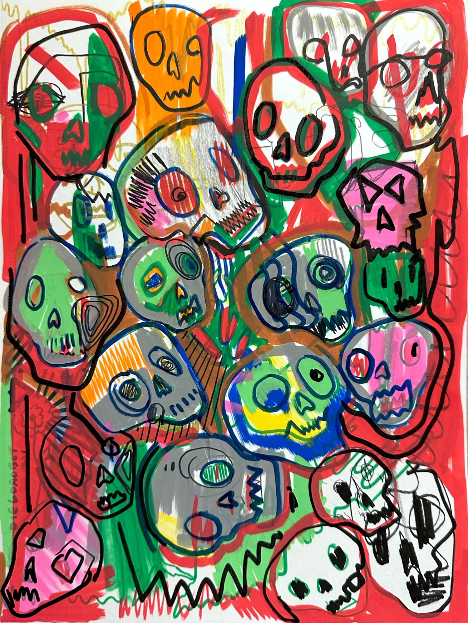 Neo expressionism skull #3