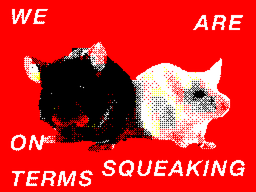 we're on squeaking terms rn <3