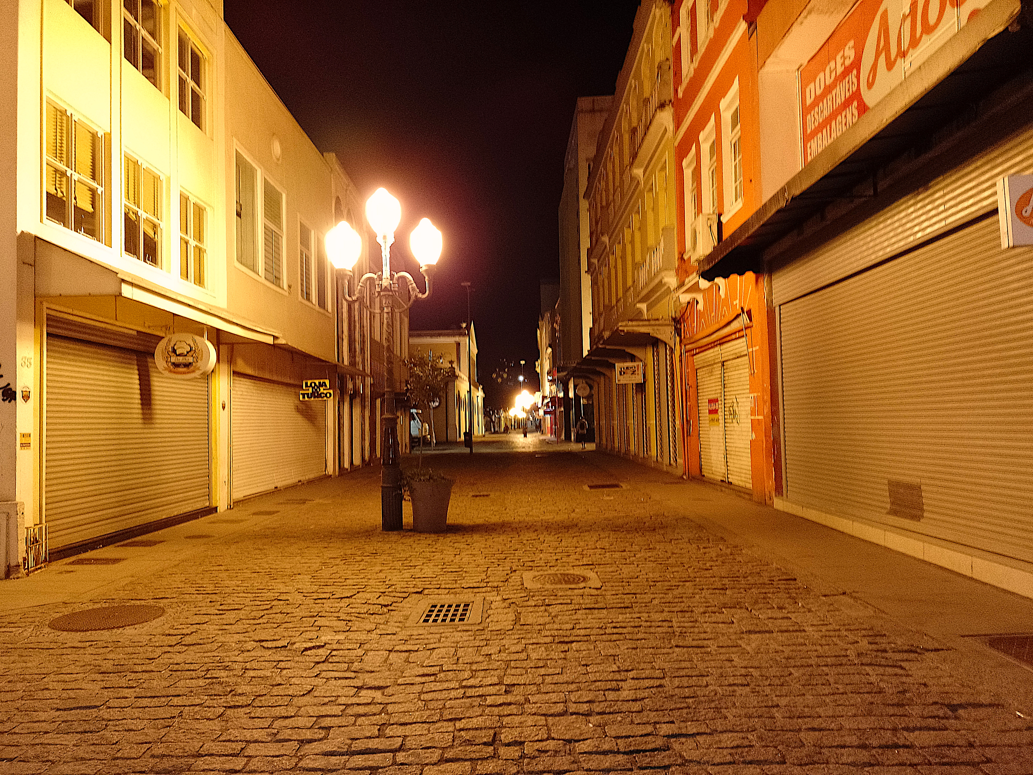 Night in downtown