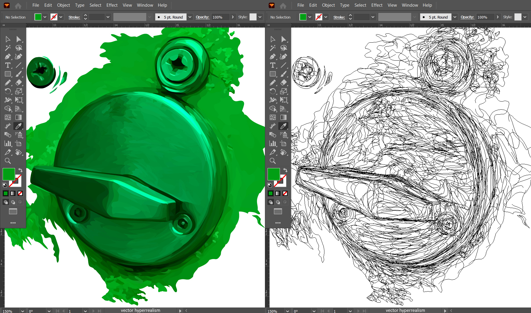 VECTOR HYPERREALISM  ::  WIP 001