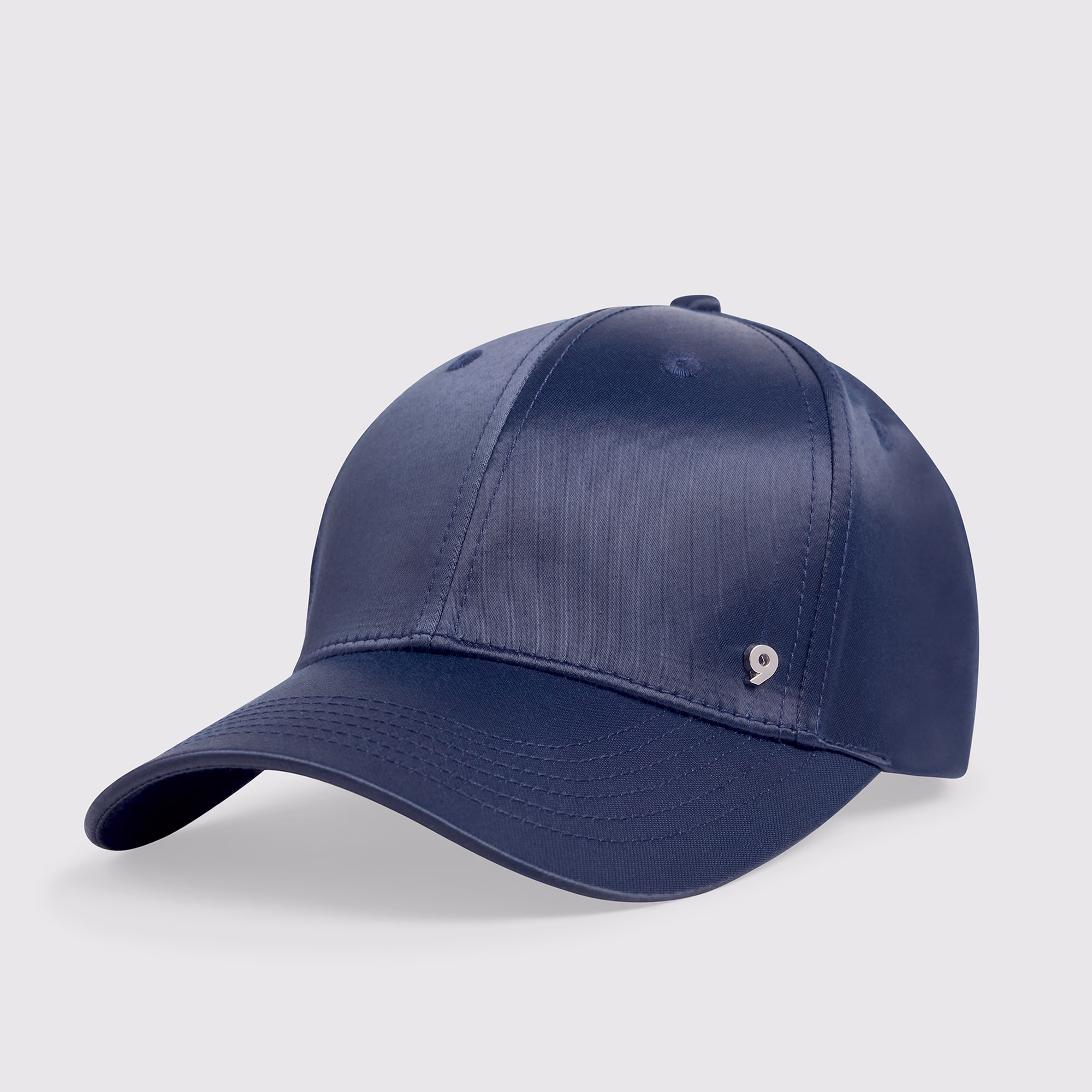 NYC 9DCC PREMIUM SATIN STRUCTURED BALL CAP IN MIDNIGHT #32