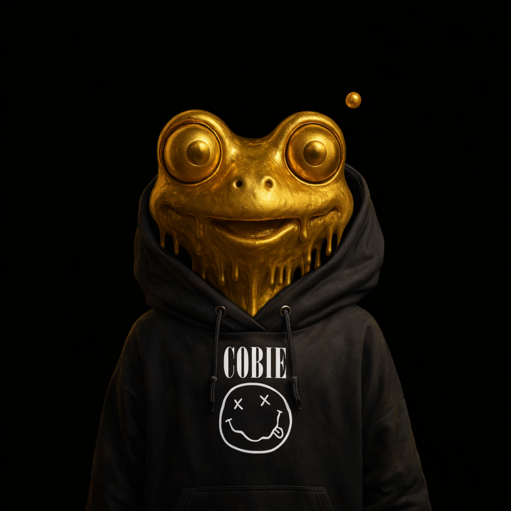 Golden Dripping Frog Hoodie