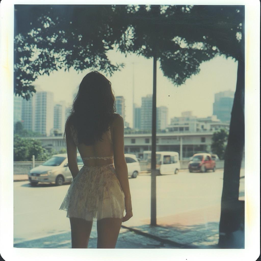 She waits
