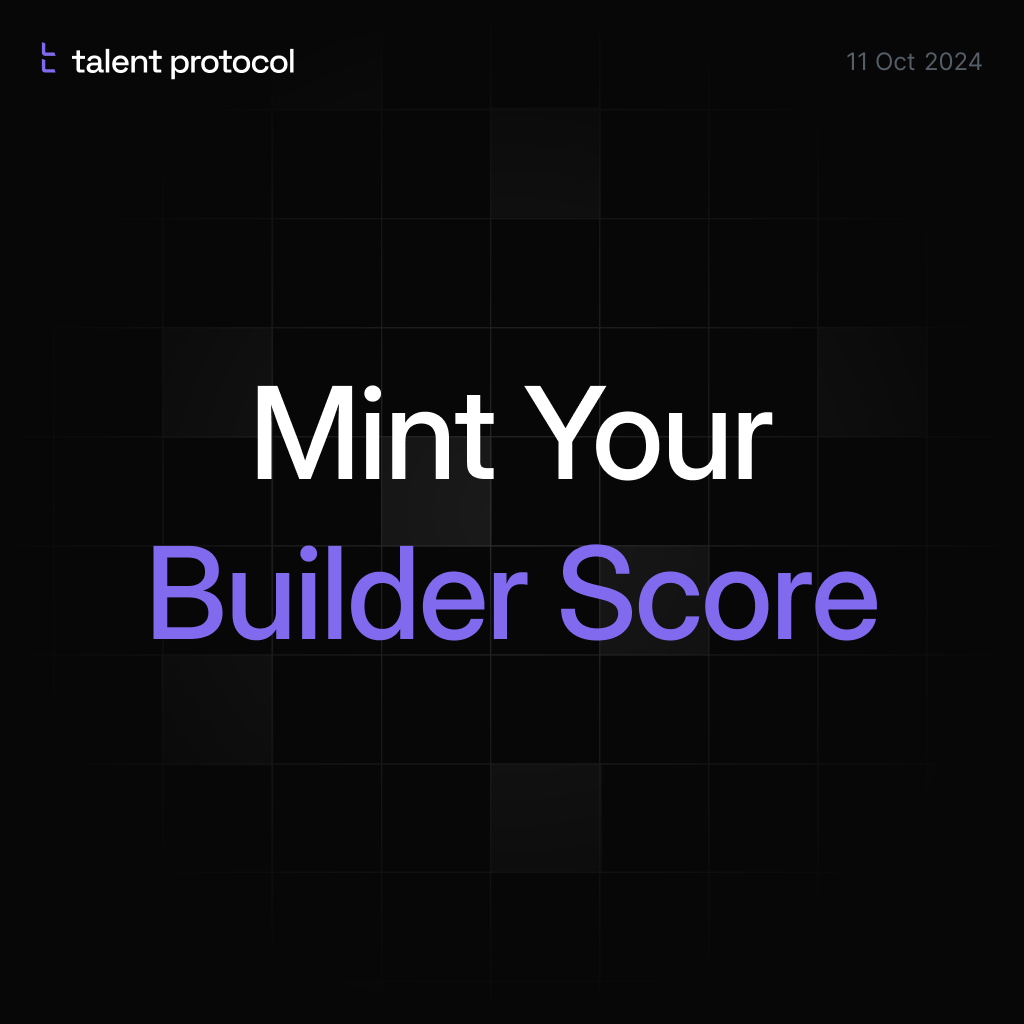 Mint Your Builder Score Onchain