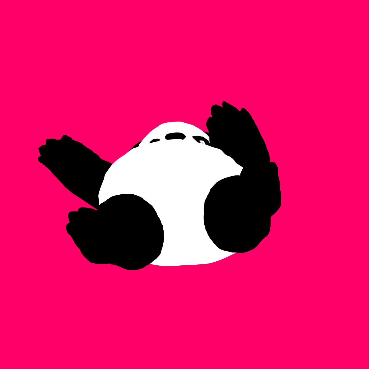 Belly Smack Stuck On Back On Pink