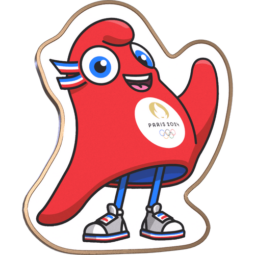 Olympic Games Paris 2024 Phryge Mascot - Flag