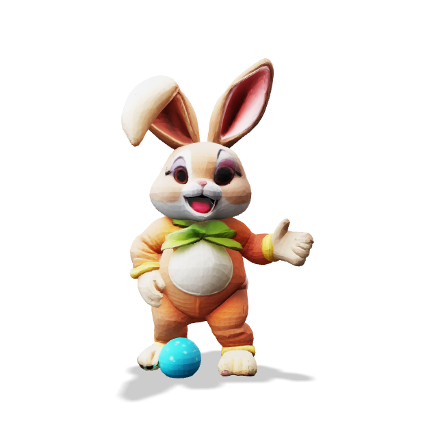 Easter bunny with two tails