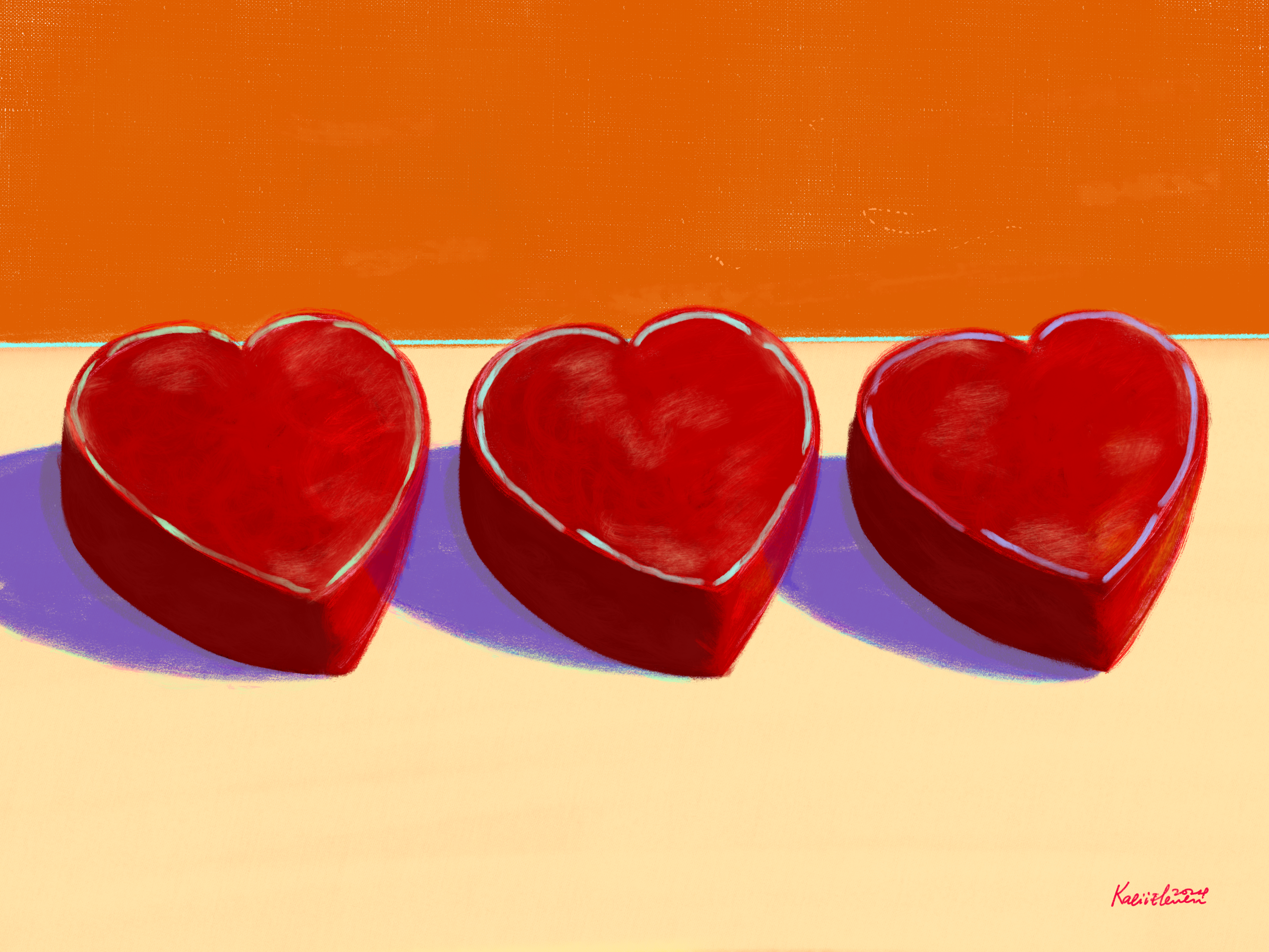 Three hearts