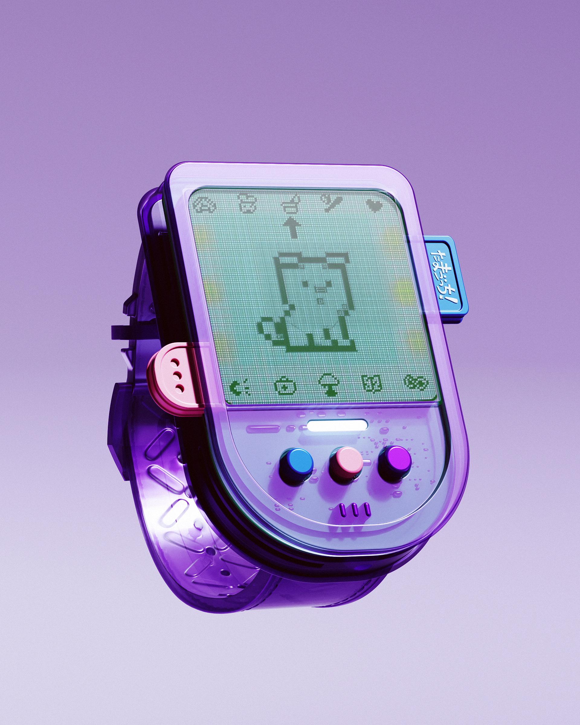 transparent tamagotchi 💜