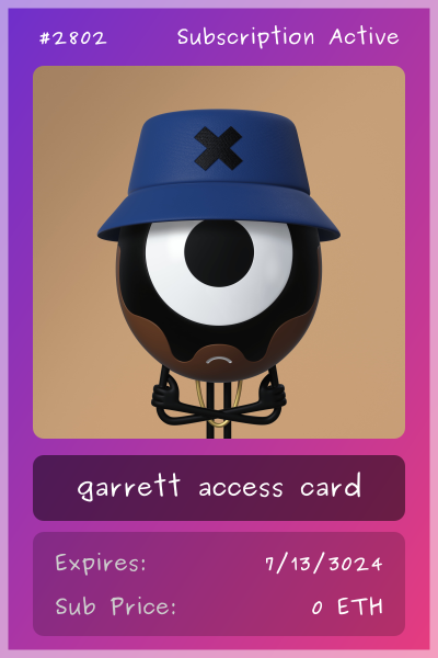 garrett club card