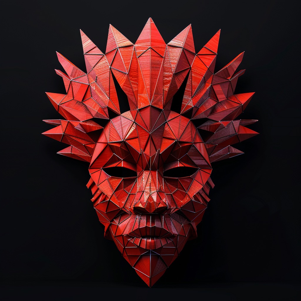RED HAWK ORIGAMASKS