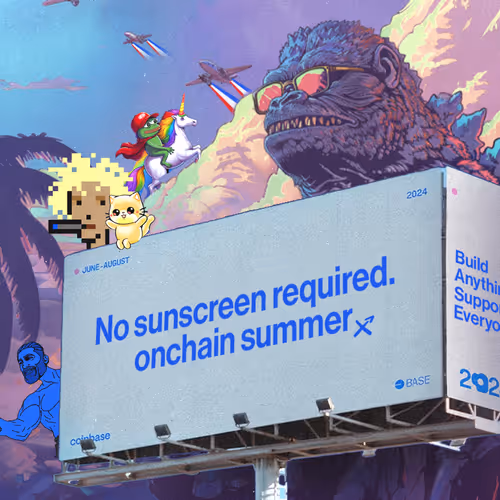 BMX's billboard for onchain summer