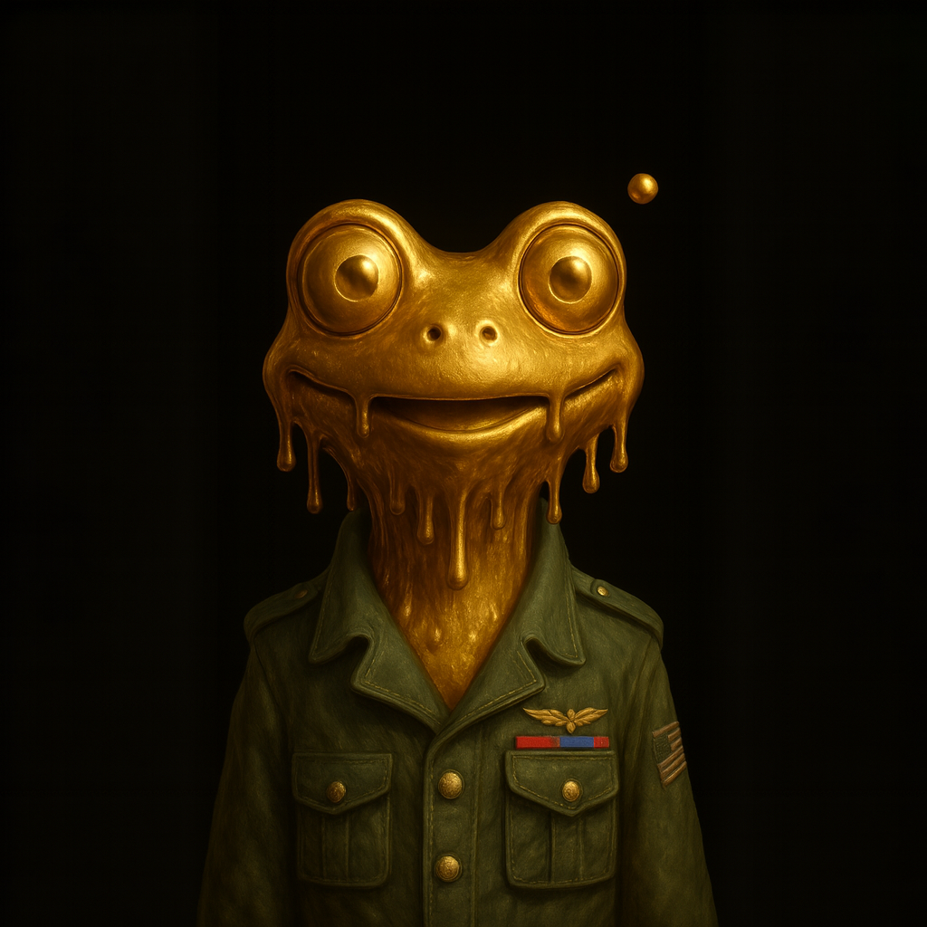 Golden Dripping Frog Officer