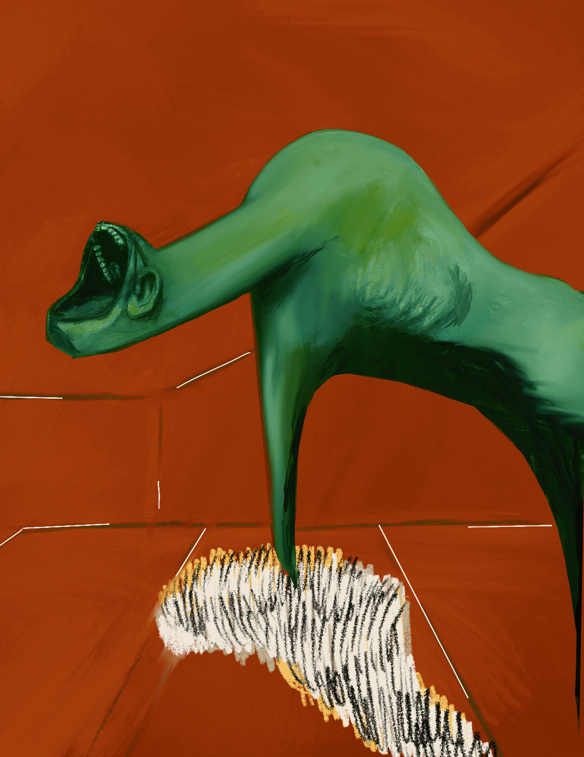 STUDIES FOR A PEPE CRUXIFICTION III
