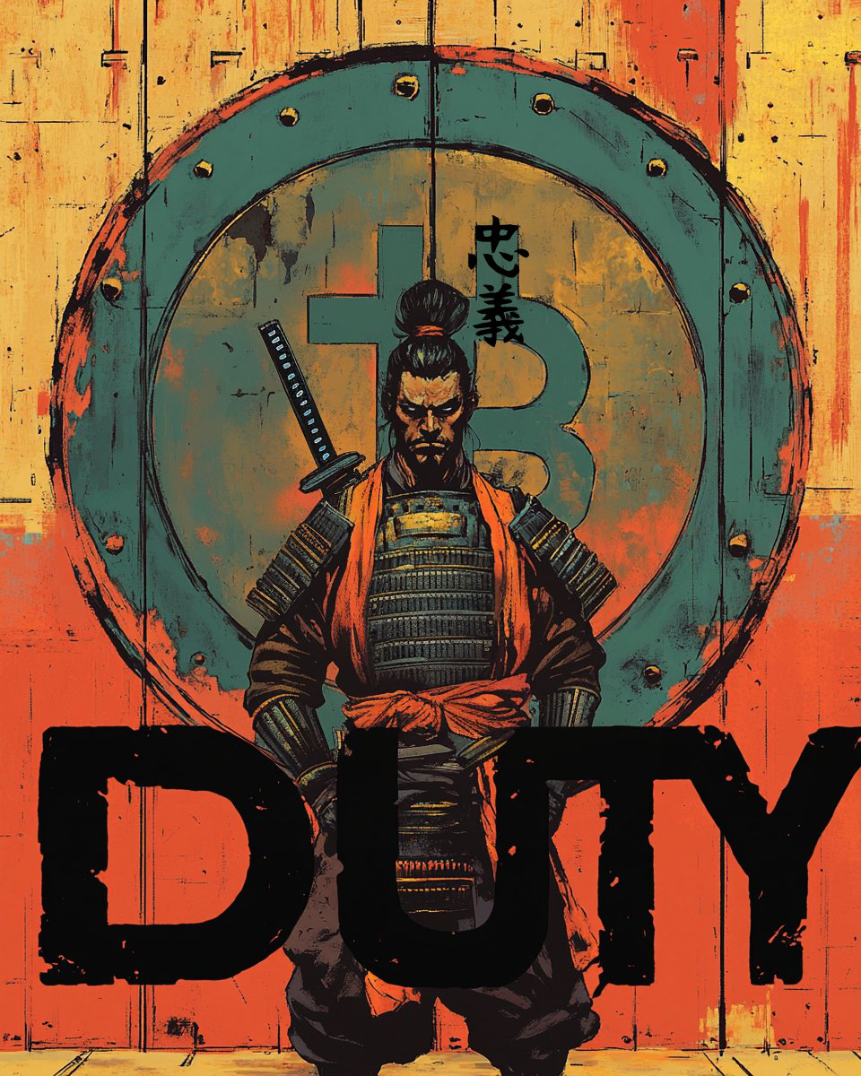 Duty / Loyalty: "忠義" (chūgi)