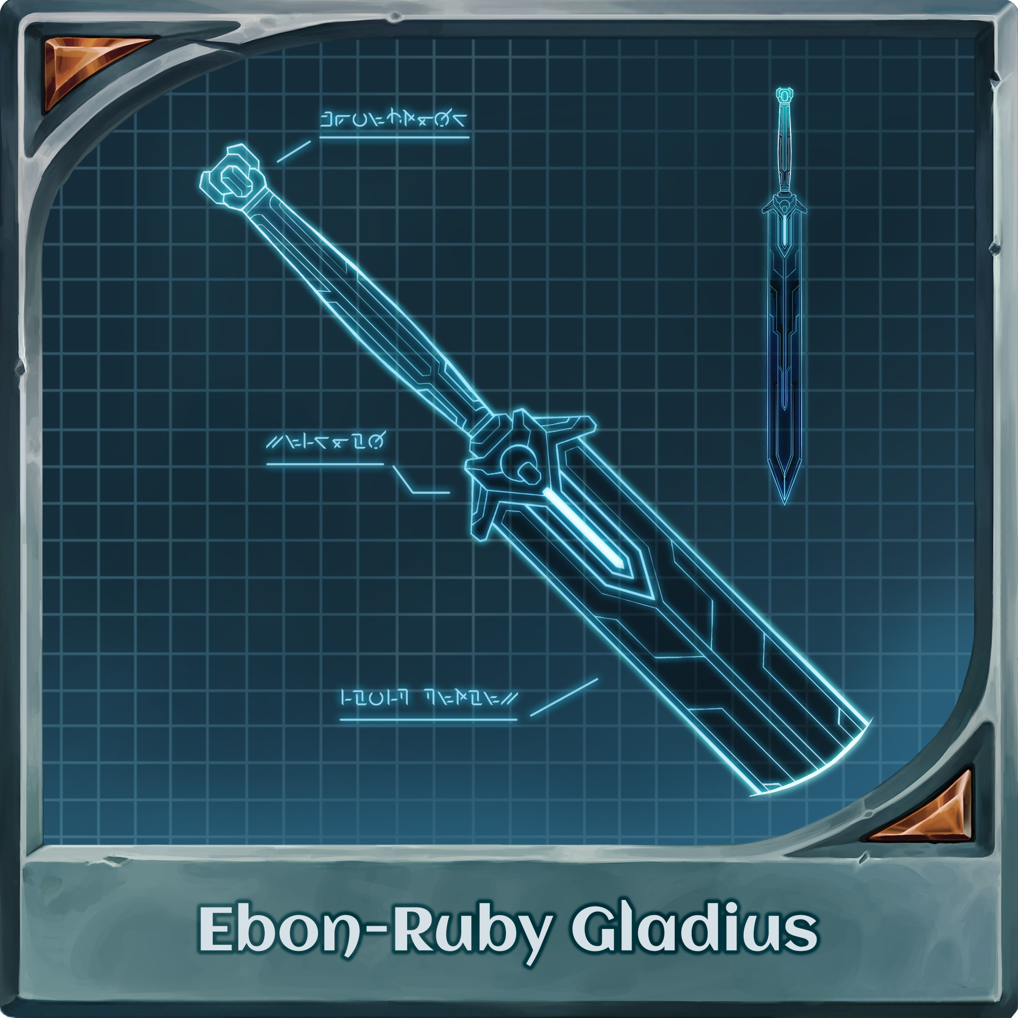 Ebon-Ruby Gladius