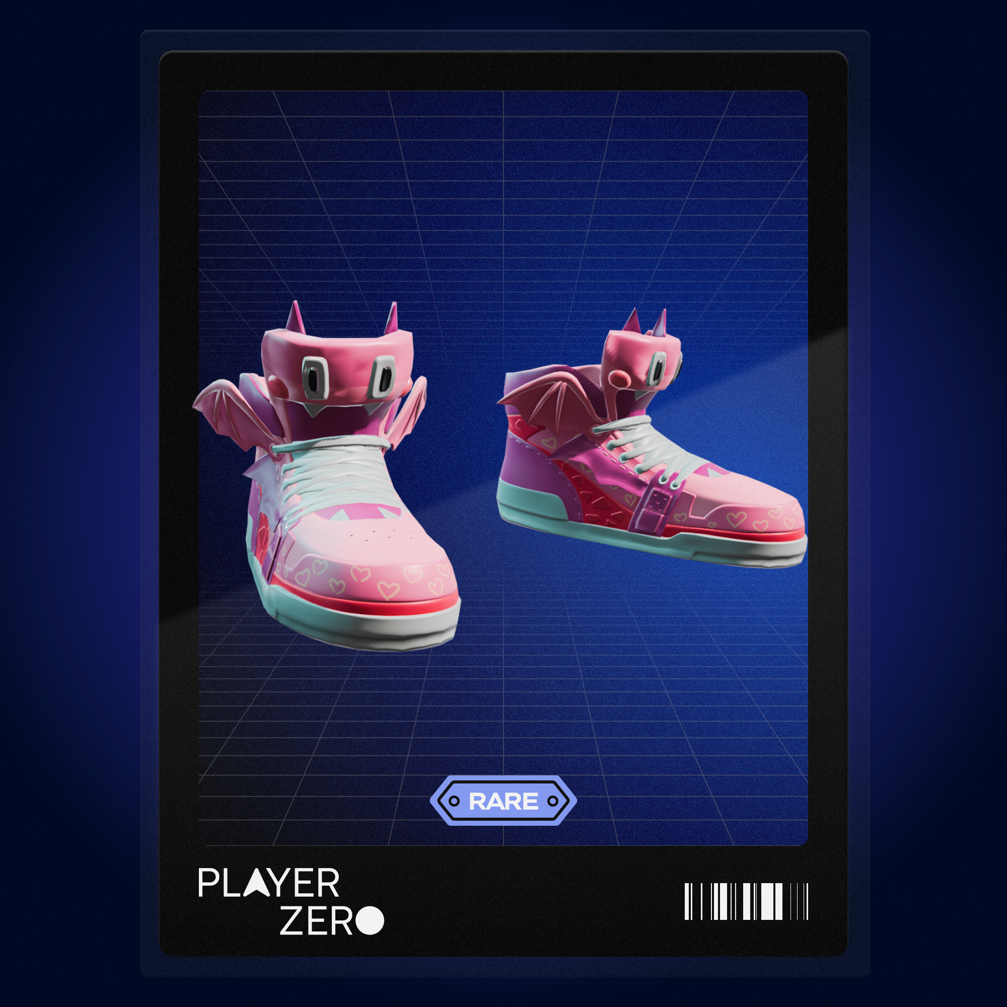 #13311 - Pink Winged Sneakers
