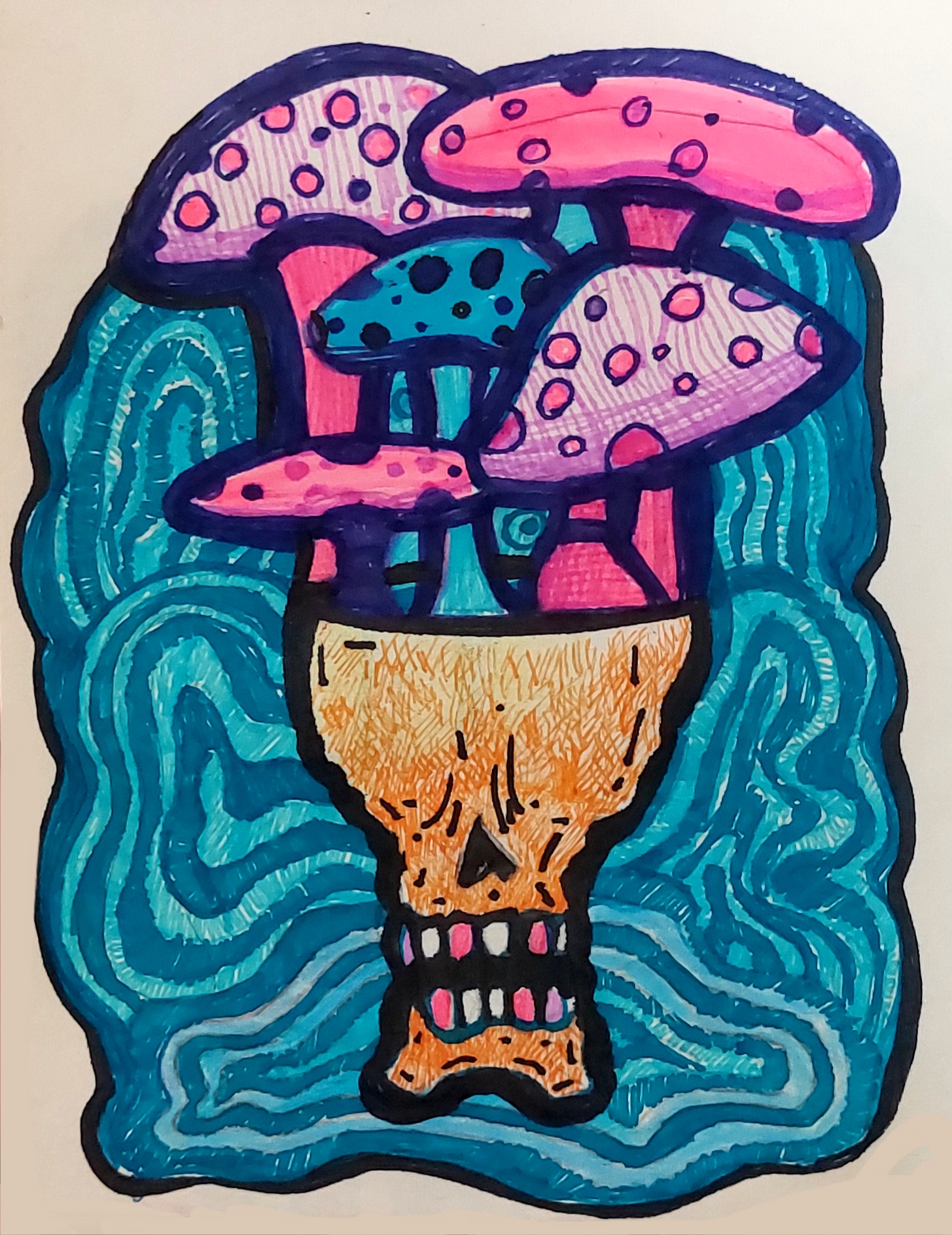 Skulls2 #1 By Mina Ghahremani Ghadar.