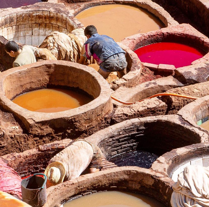 Ancient tanneries of Fès, Morocco