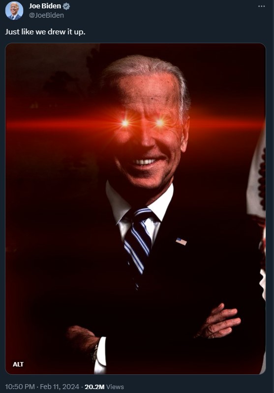 Laser Eyes Joe 