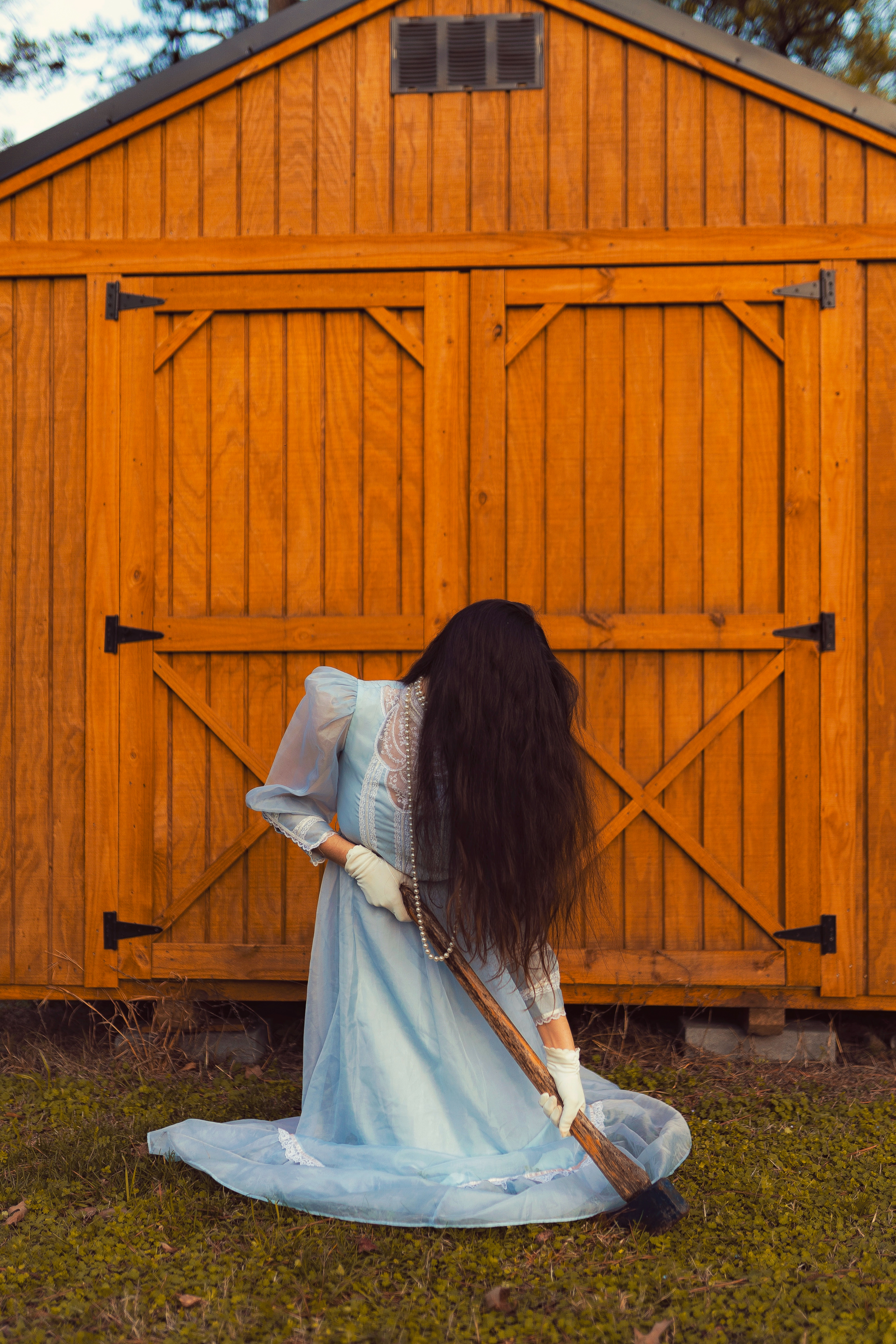 The blue dress #46
