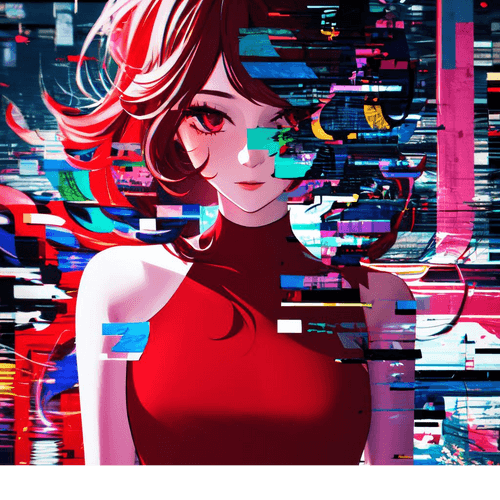 Digital Red Enchantment #177
