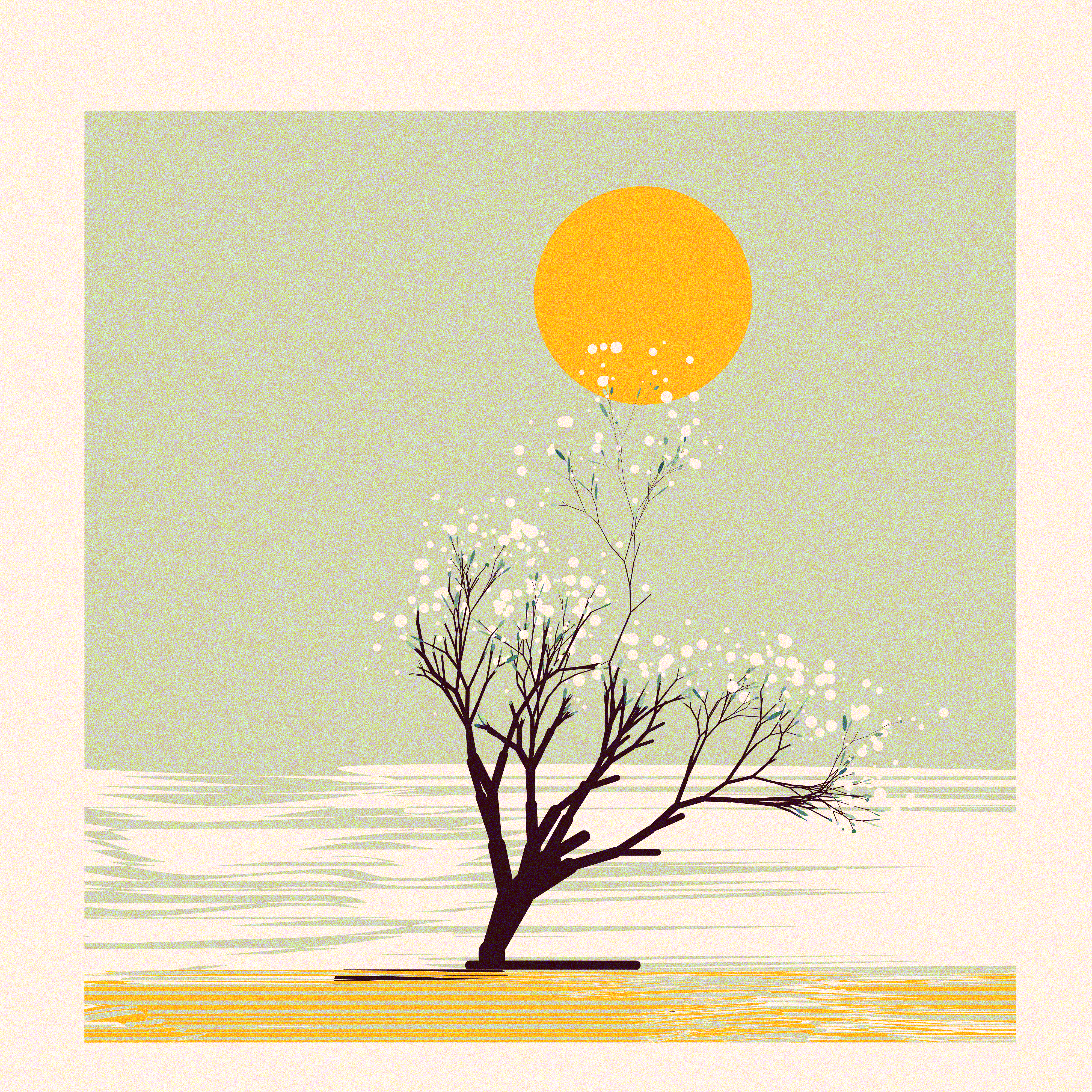 The Blossoms Behind the River #B4