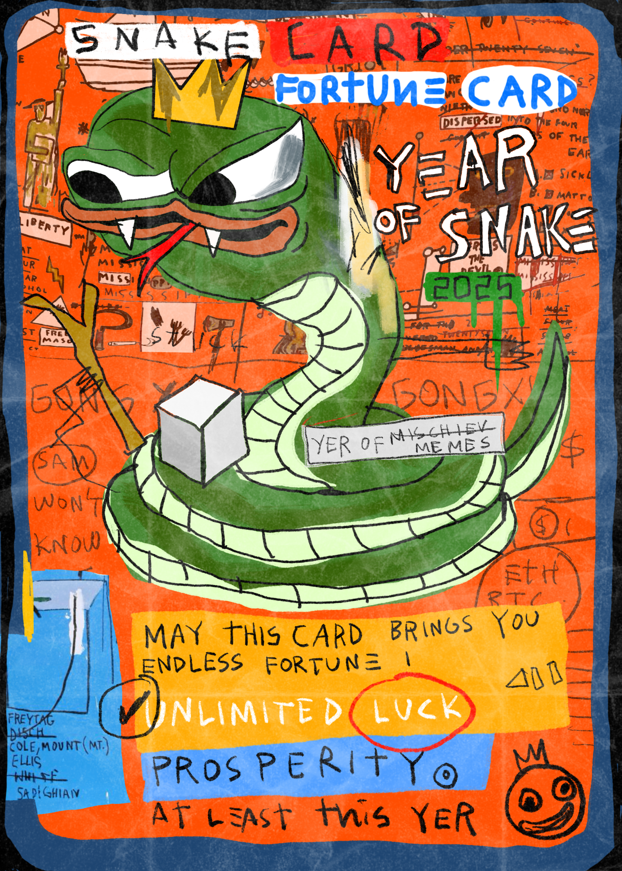 YEAR OF THE SNAKE CARD