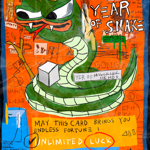 YEAR OF THE SNAKE CARD